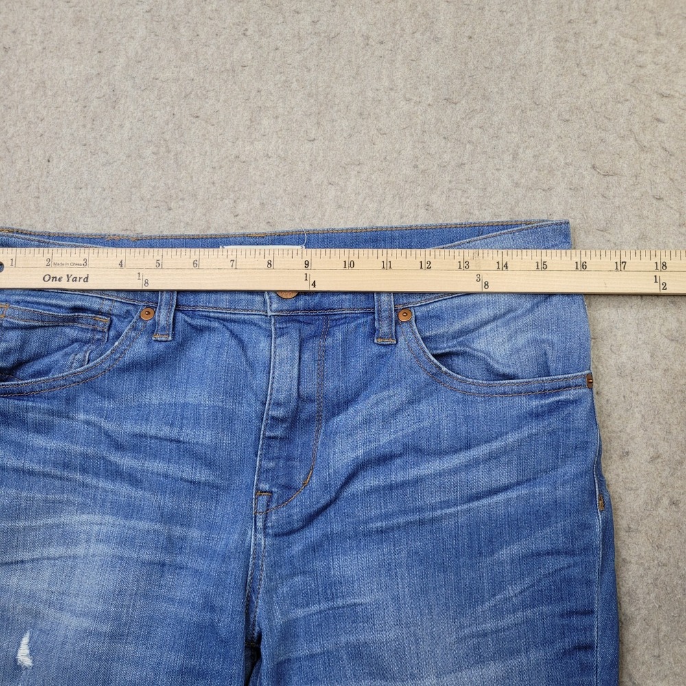 Madewell 9" High Riser Skinny Jeans Womens 31 Blue Light Wash Distressed Stretch - Picture 9 of 13